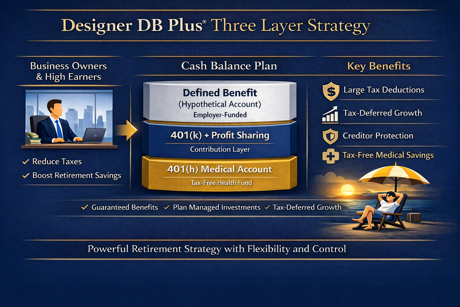 Designer DB Plus® 3-Layer Strategy illustration